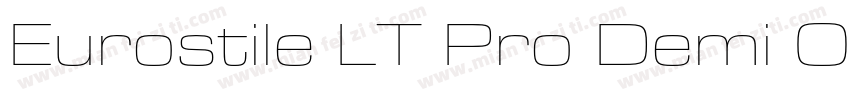 Eurostile LT Pro Demi Oblique字体转换